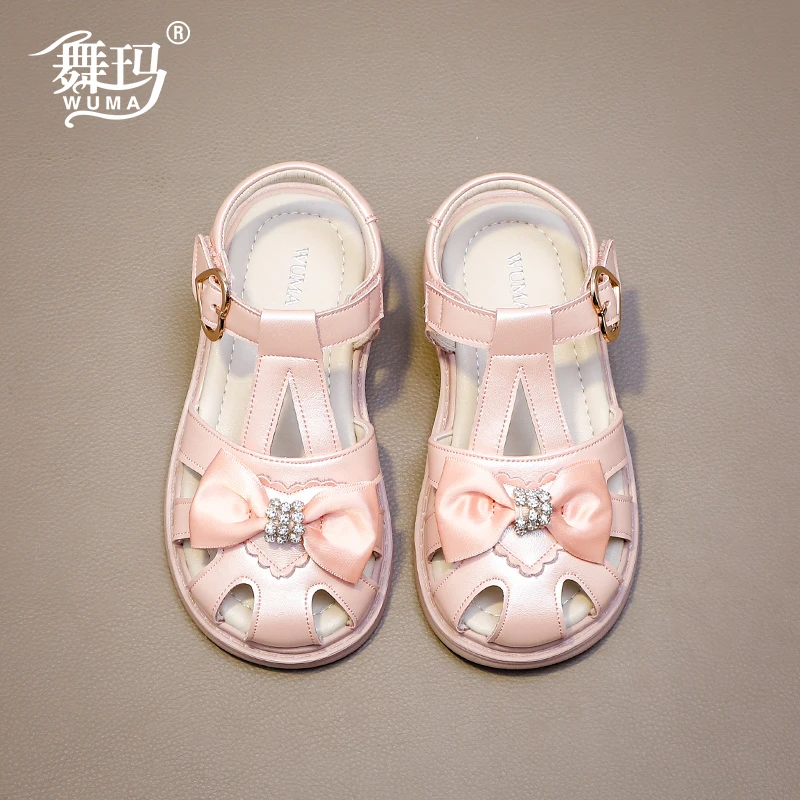 528297舞玛儿童凉鞋2025新款夏季小女孩防滑中大童简约软底公主鞋