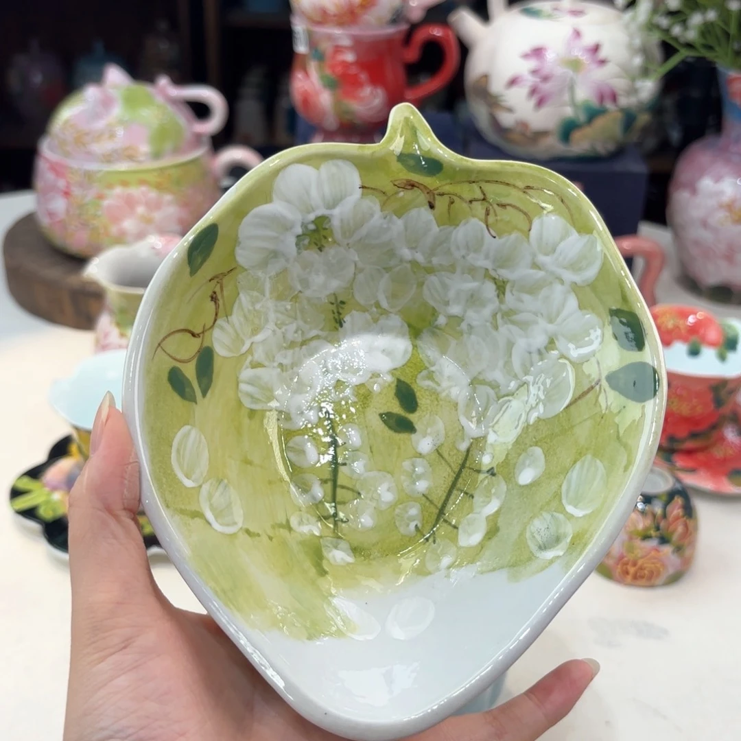 景德镇手绘高温釉下彩陶瓷茶具