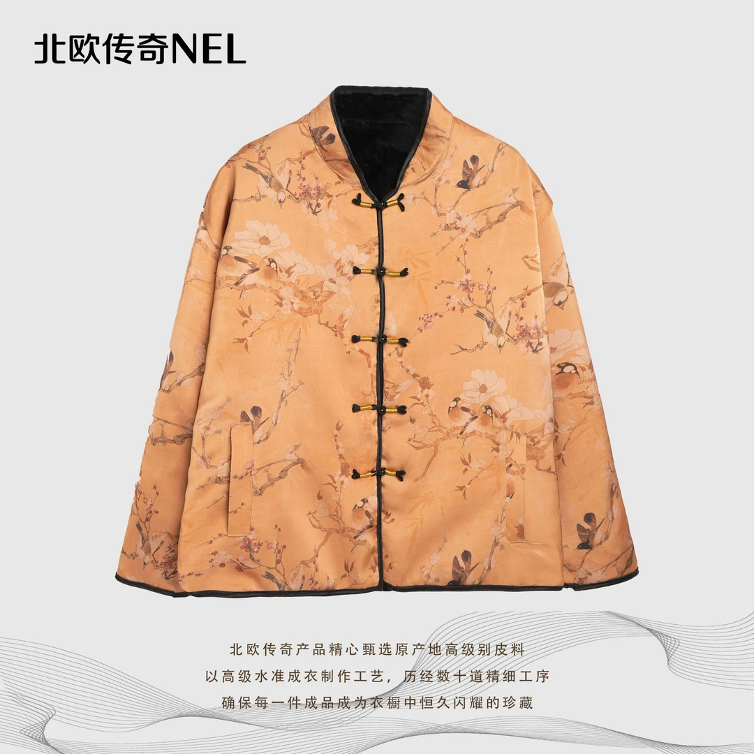 【夜夜专属】   北欧传奇进口水貂外套AJ17两面穿