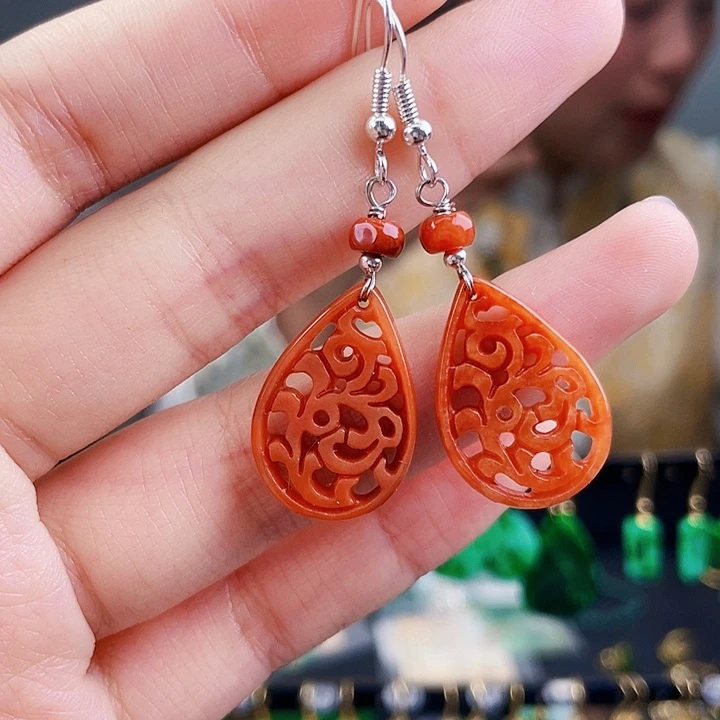 翡翠耳饰未镶嵌饰品