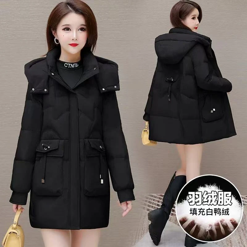 922小香风羽绒服女秋冬新款爆中长款小个子品牌外套