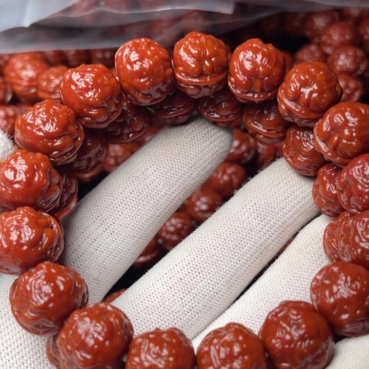 人***人猴头核桃手串蟾王