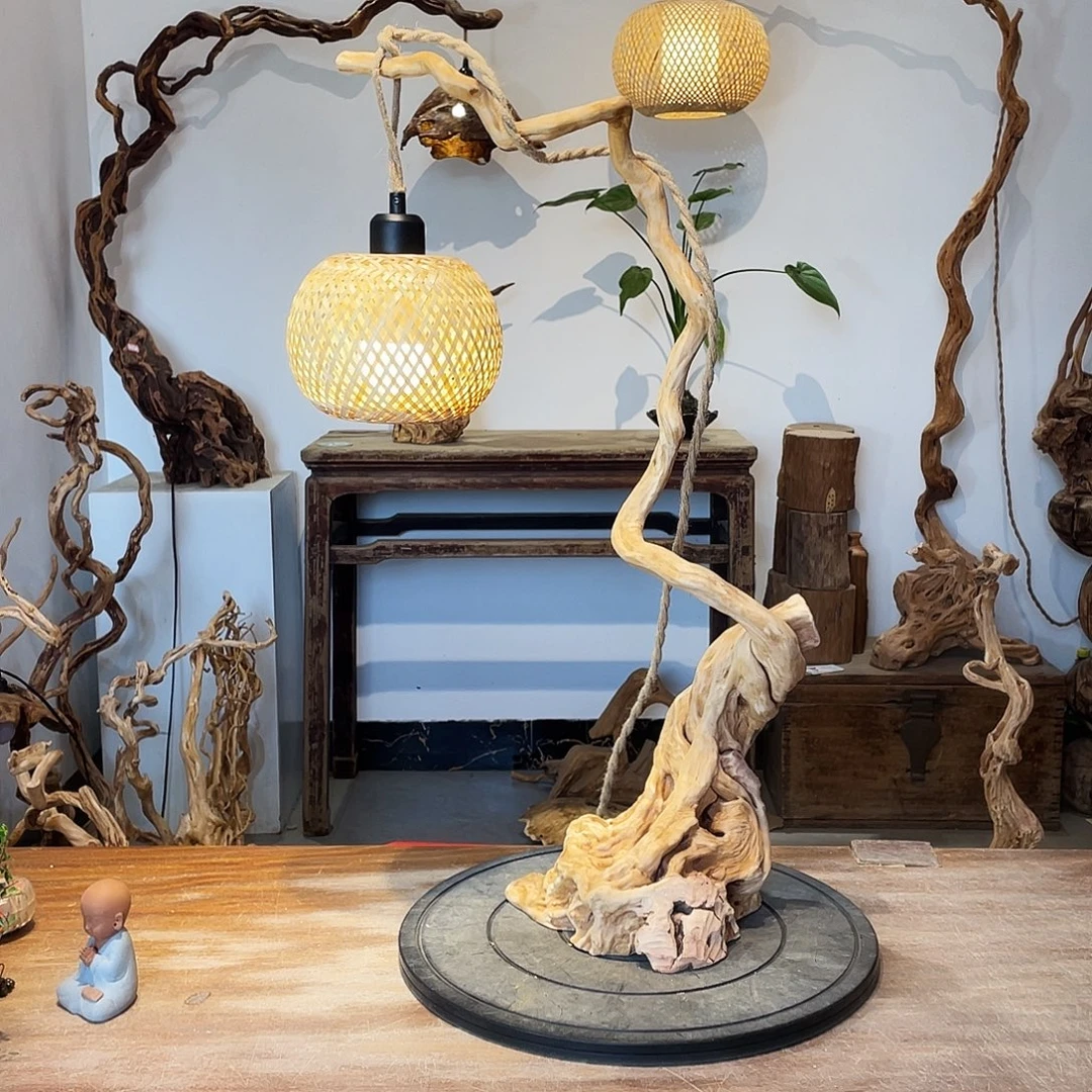 绿***子天然根雕陶制艺术品