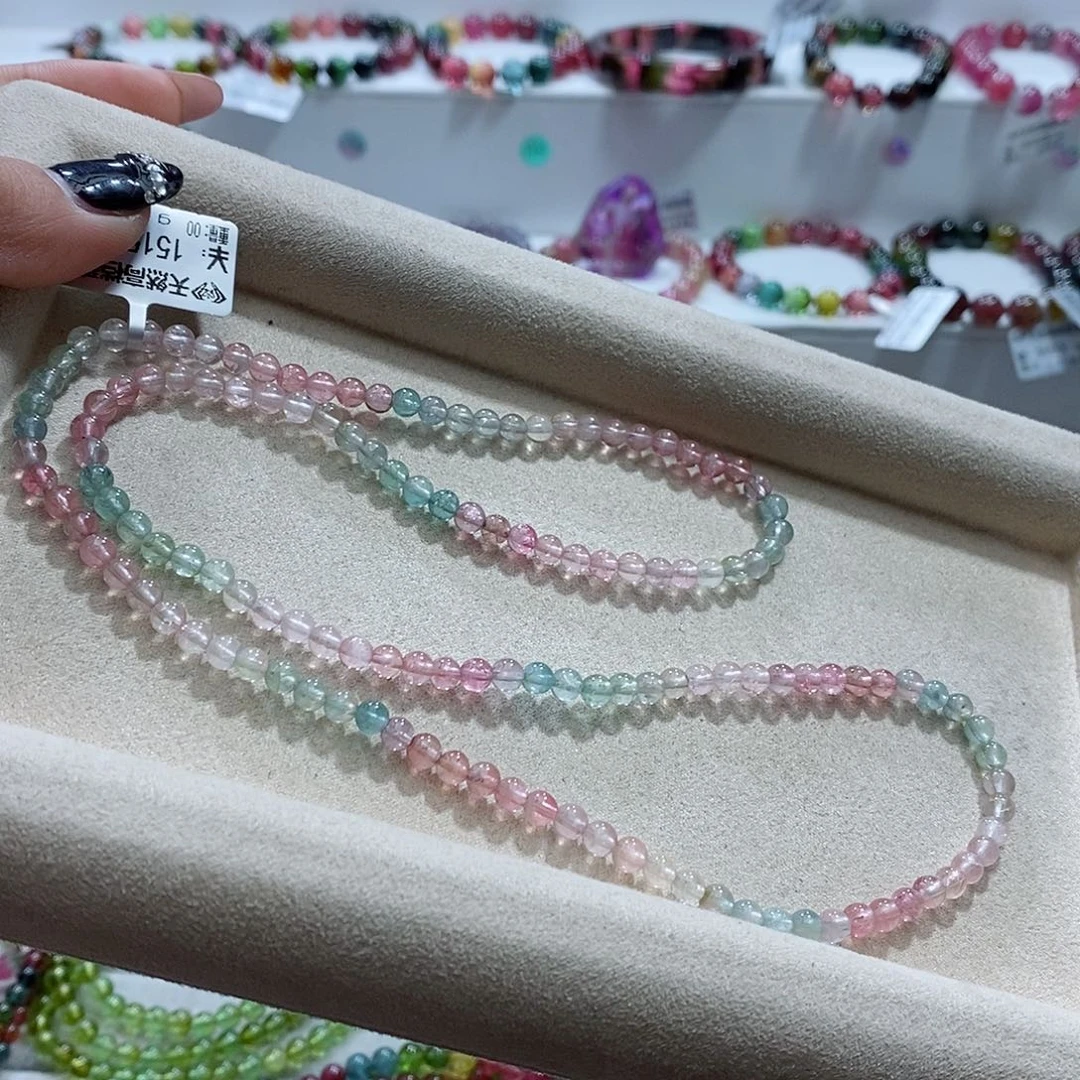 碧玺手链未镶嵌多样性发一条