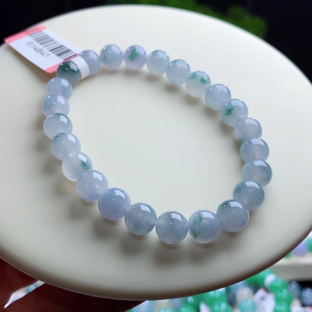 未镶嵌手串翡翠卡7.8mm