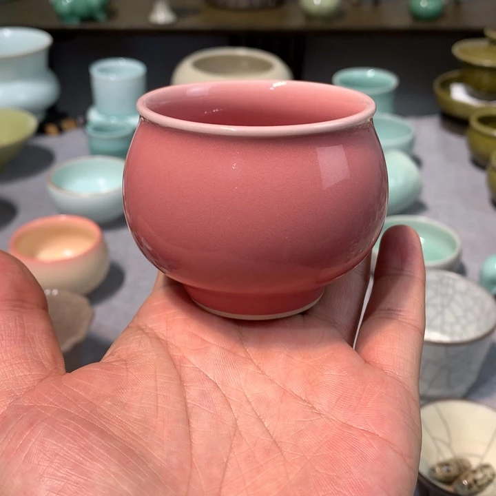 龙泉青瓷手工风水缸杯