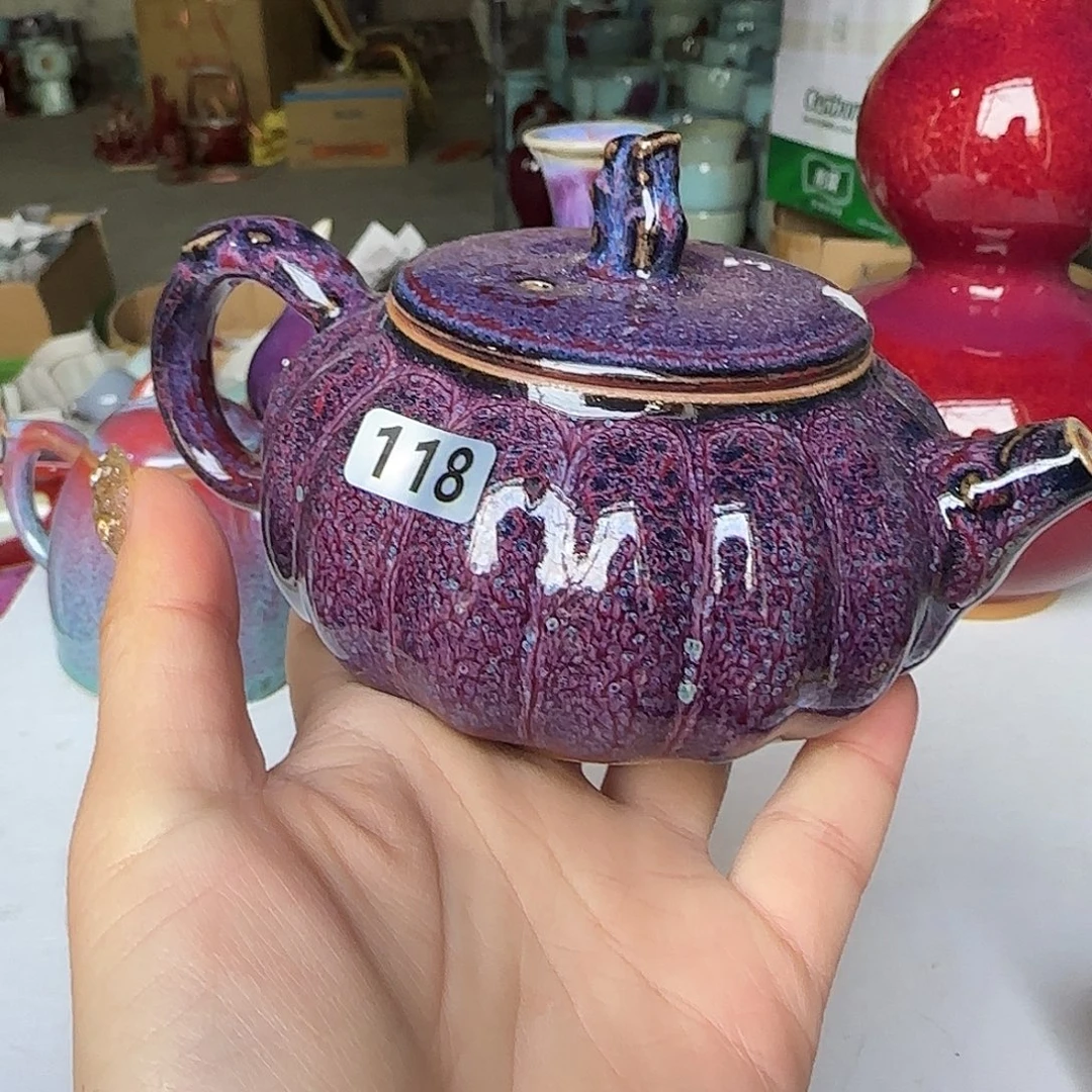 陶摆件郑家钧窑摆件微