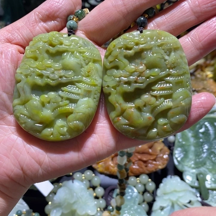 岫玉岫玉吊坠未镶嵌