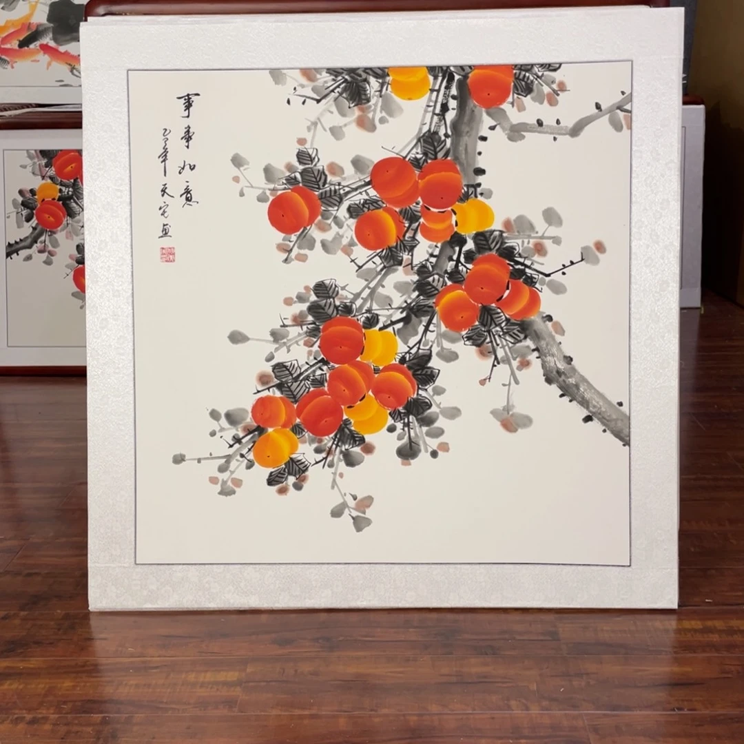 国画带框尺寸83*83厘米