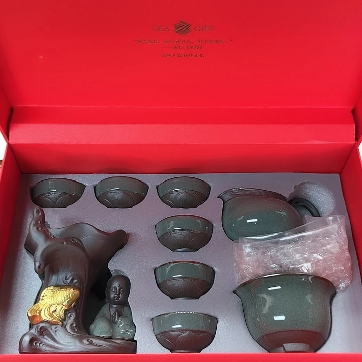 孤品茶具套装等。