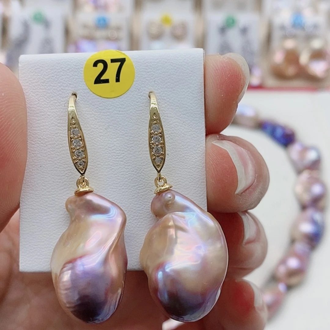 【闪购商品】淡水珍珠耳饰银S925镶嵌