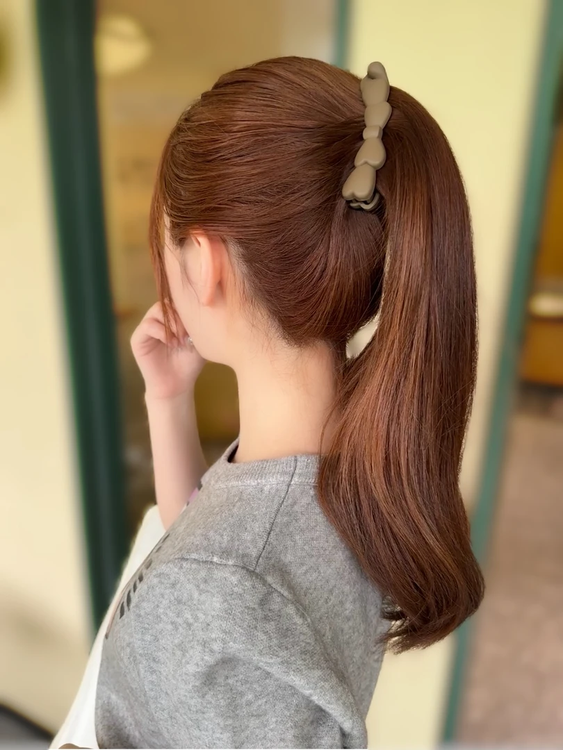 春夏季新款百搭蝴蝶结香蕉夹后马尾发夹气质简约高级夹子发饰头饰