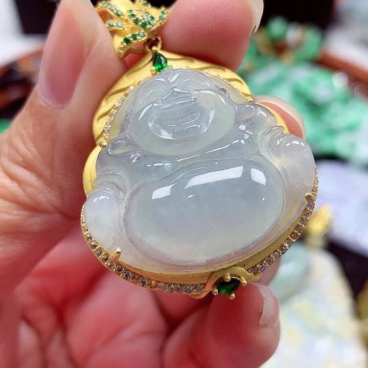 翡翠银S925镶嵌颈饰翡翠