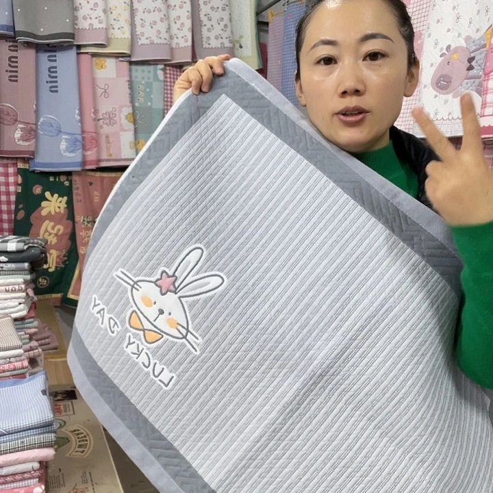 棉特价灰色竖条兔