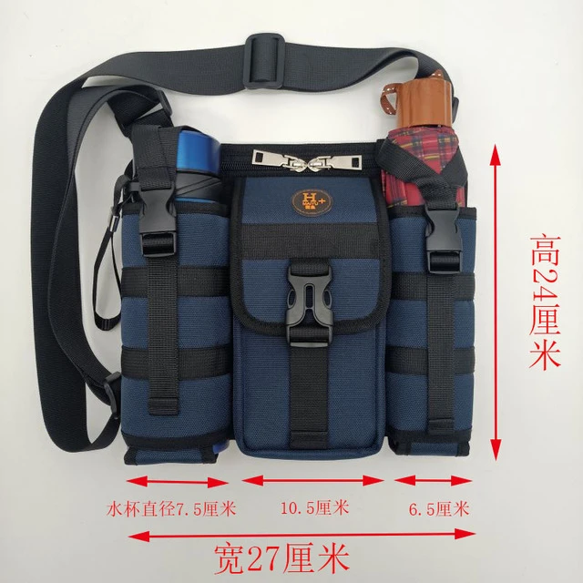 新款旅行背包户外运动休闲单肩斜挎出行旅游包雨伞水壶包时尚背包