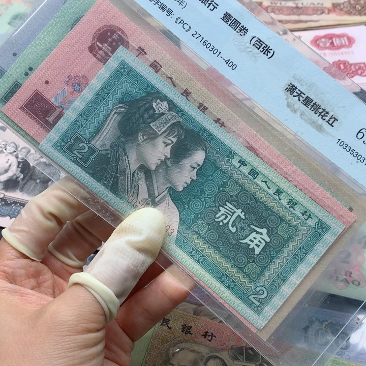 退市纸币全新旧票 小五福 07