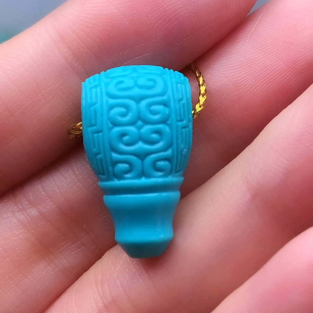 绿松石未镶嵌高瓷高色