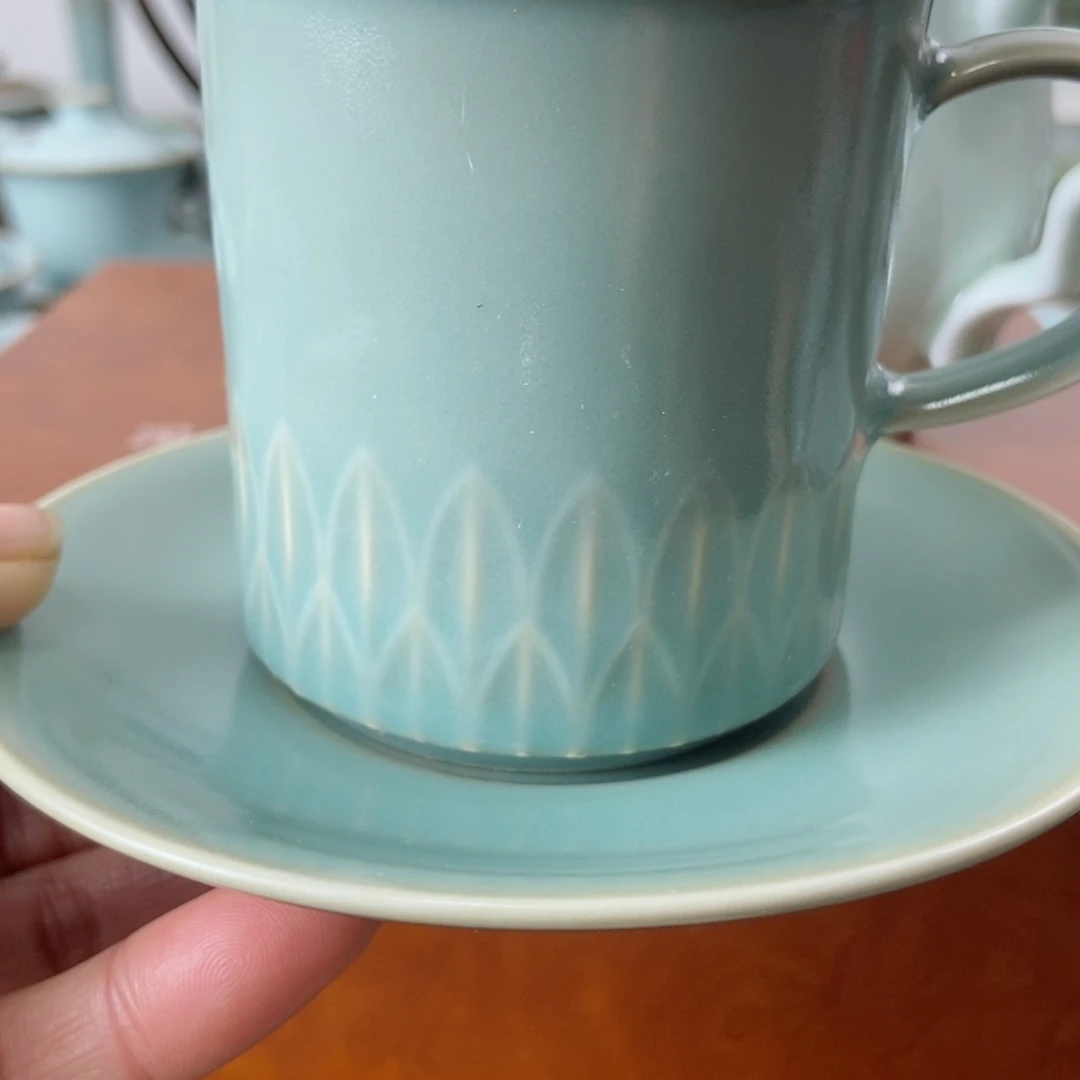 仿古釉咖啡杯套装福利
