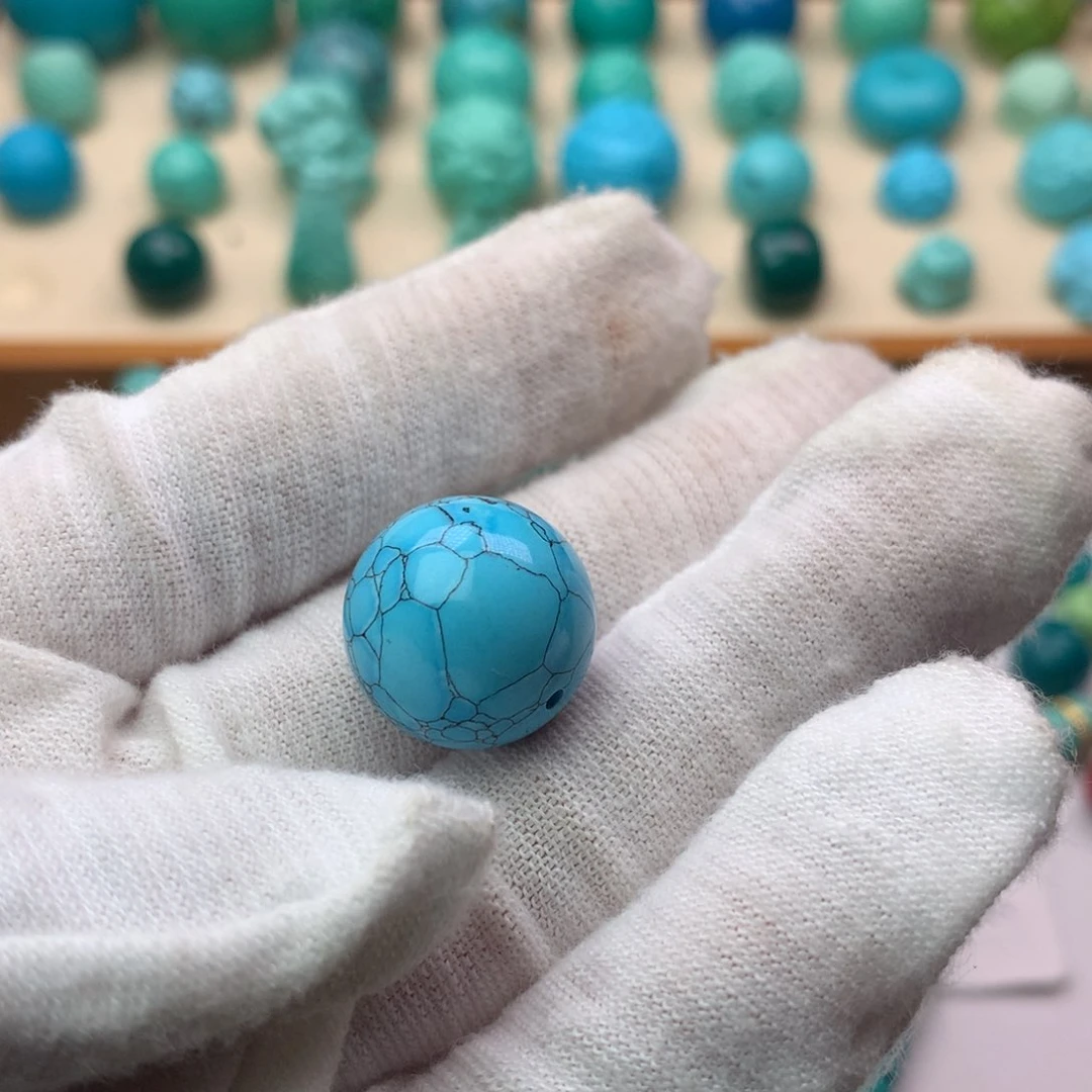 手工打磨精品网花圆珠