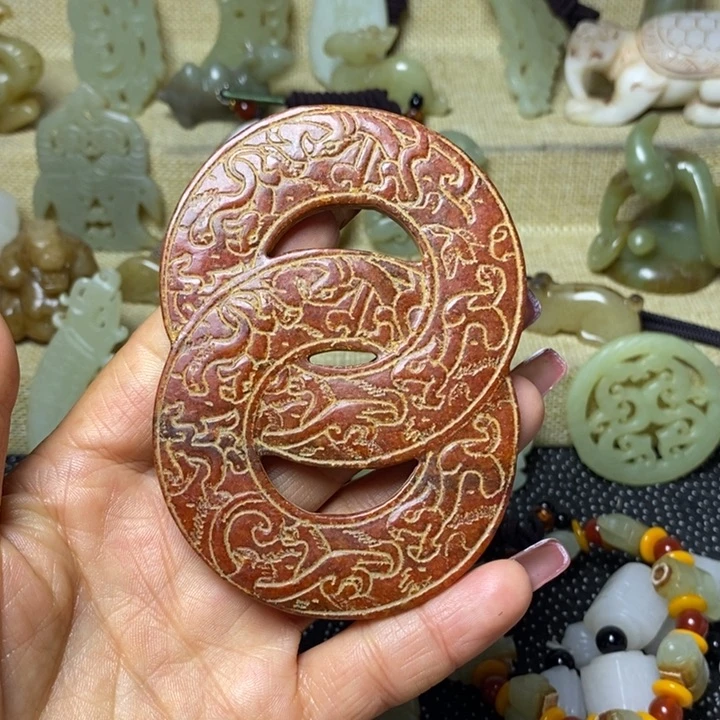 和田玉挂件未镶嵌根*