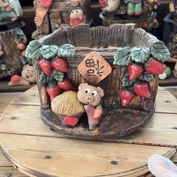 嘻哈多肉花盆百搭