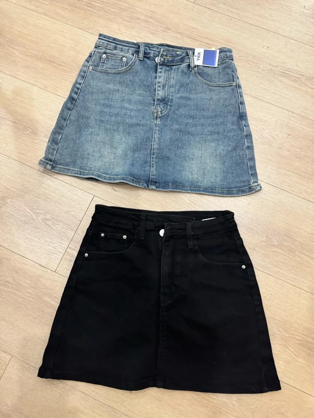 83571 牛仔短裙半身裙有内衬