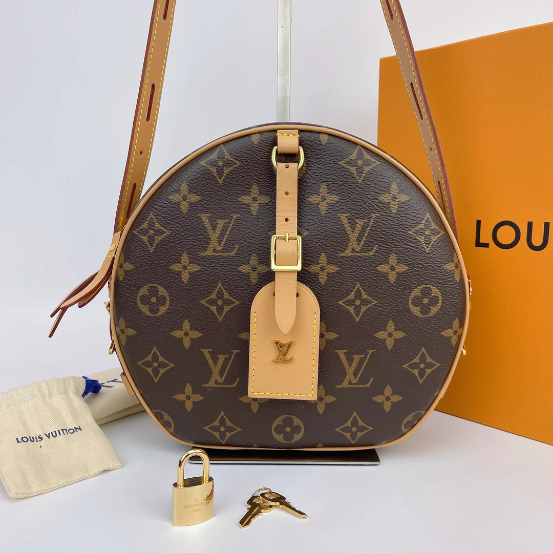 95新 LouisVuitton/路易威登 LV圆饼斜挎包内标PL4250底19 N250
