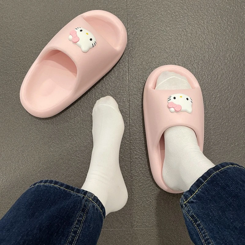 可爱踩屎感拖鞋女2025新款情侣家居室内防滑防臭学生凉鞋女款外穿