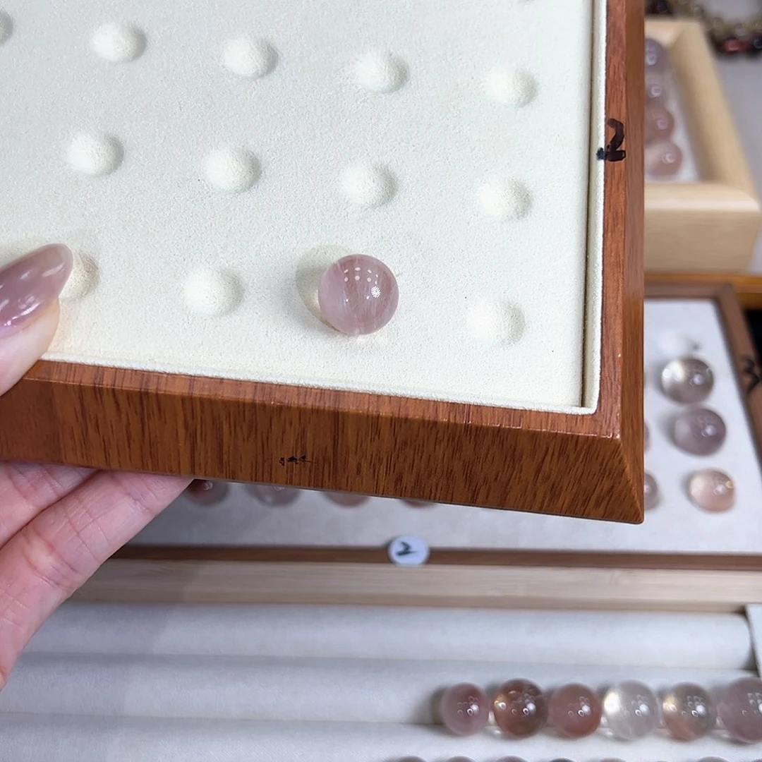 水晶手链未镶嵌达**玛14m粉