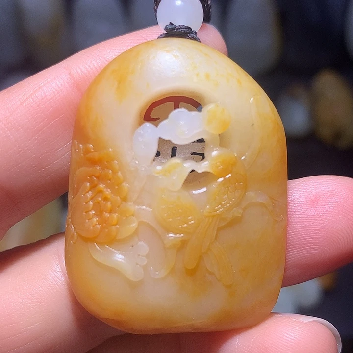 和田玉（糖玉）颈饰未镶嵌重*来