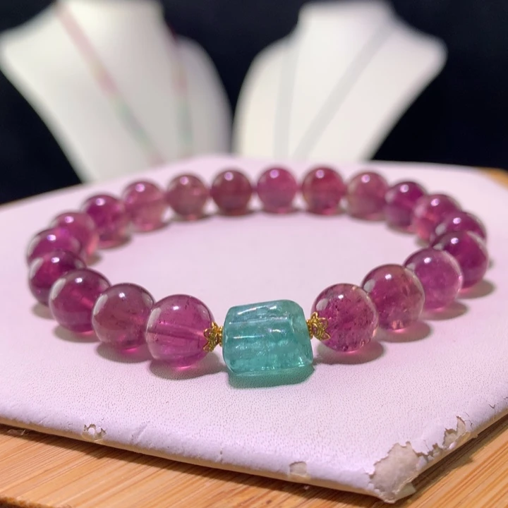 双色碧玺手链未镶嵌