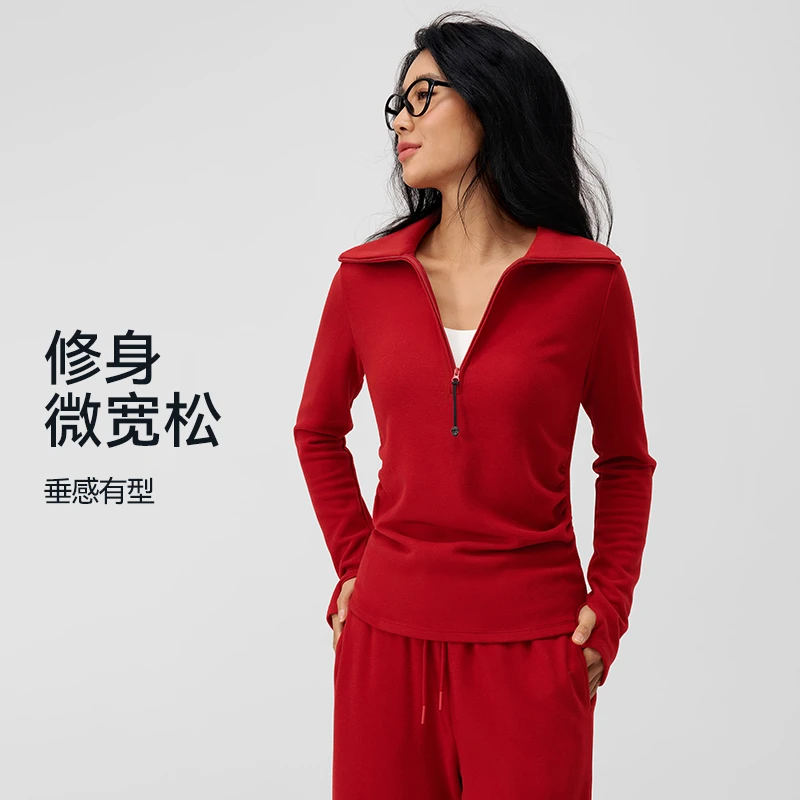 DK【新年战袍】休闲运动外套瑜伽服上衣新款户外健身运动服女款6508