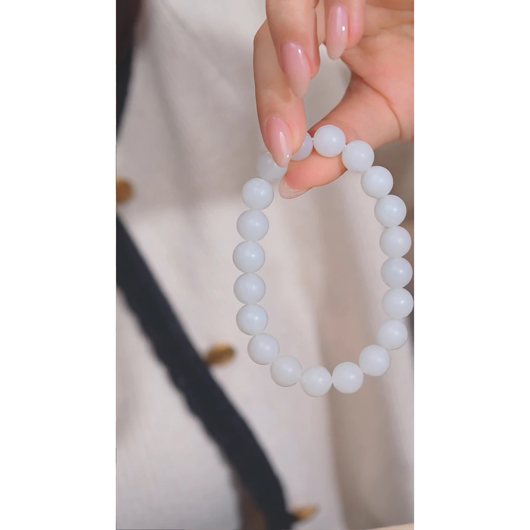 和田玉手串未镶嵌（三）卡9-10@@W7777