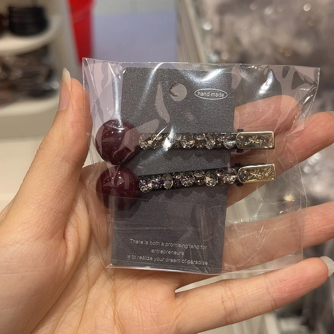 布艺非金属红豆豆压夹