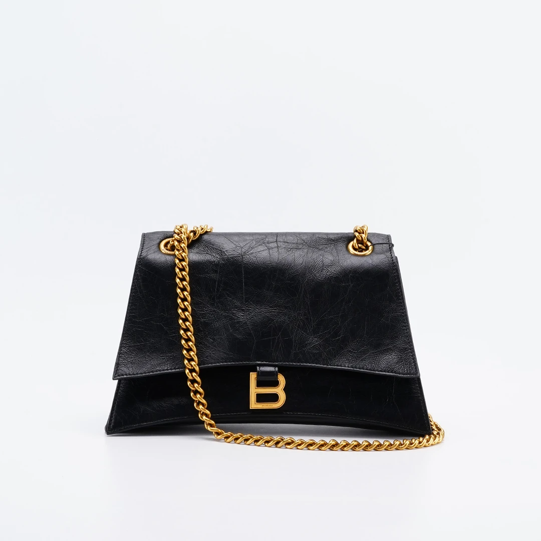 95新 Balenciaga/巴黎世家 Crush链条包中号/BG23008338【白菜】