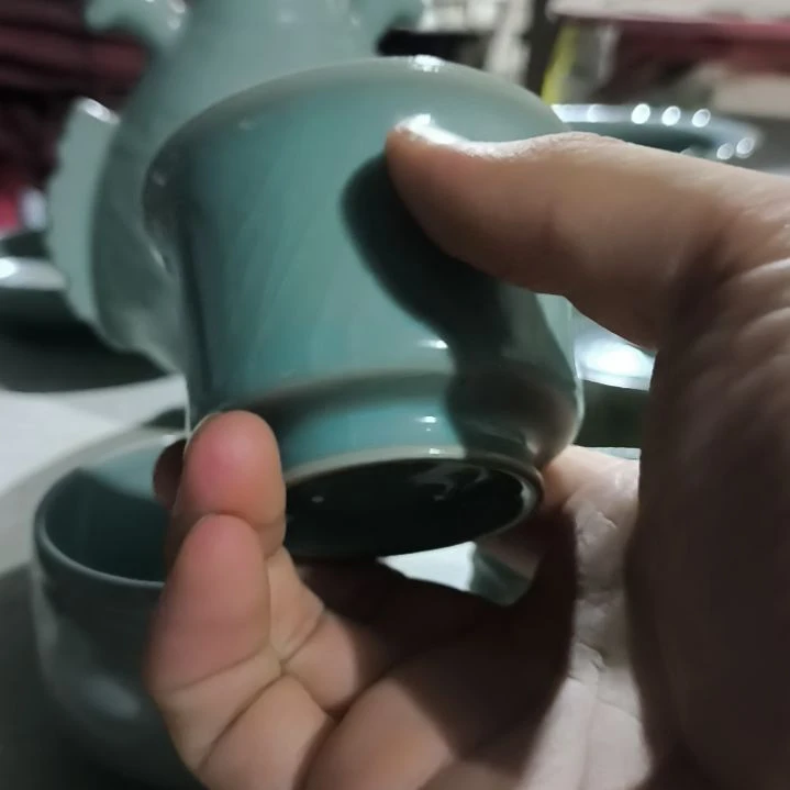 摆件清凉寺汝瓷仿古釉纯手工精品马蹄杯