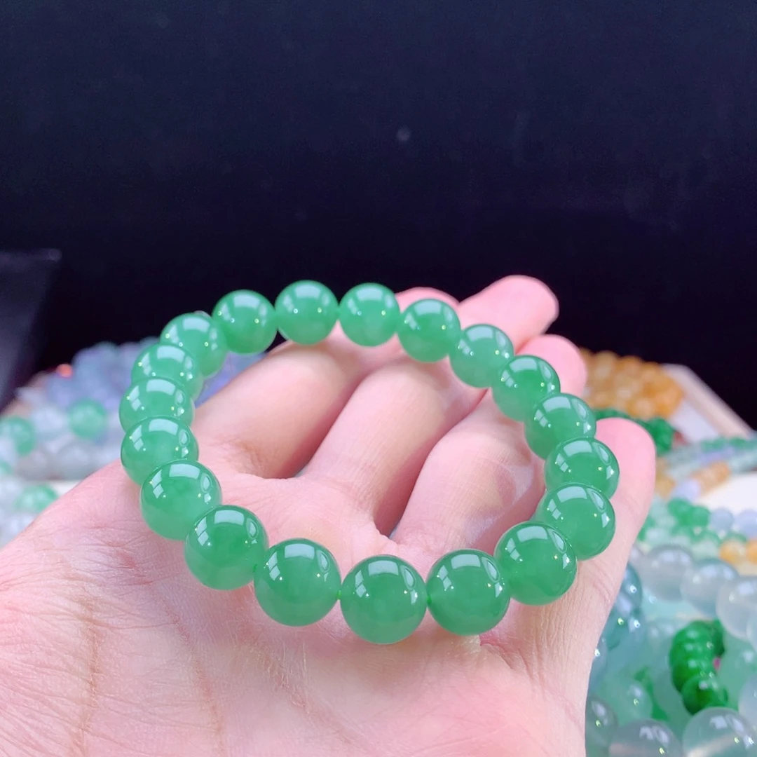 翡翠手链未镶嵌卡10mm