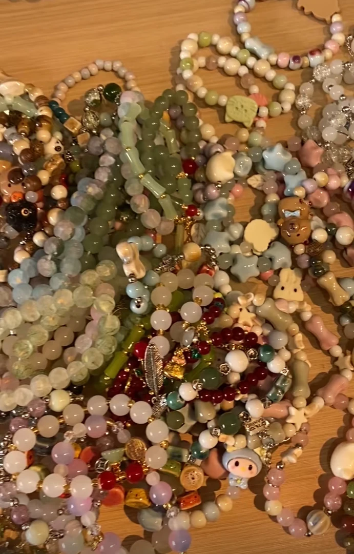 非金属陶瓷手链 A401-600非金属陶瓷琉璃手串手【直播间扣号下单】