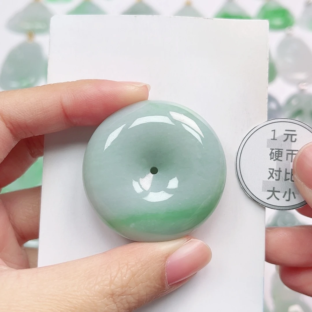 翡翠未镶嵌挂件天然A货翡翠