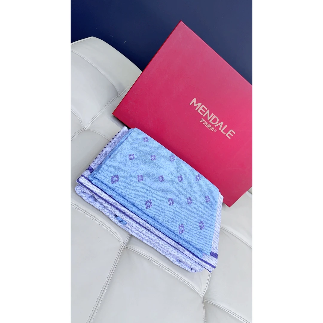 品牌原单“觅”-纯-棉磨毛印花【四件套—2.2m*2.4m】—巴克斯顿蓝—9950
