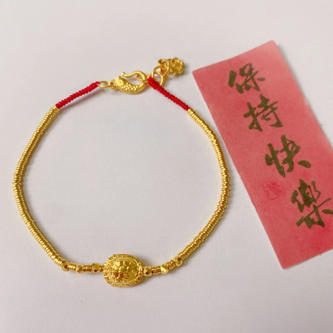 足金999黄金投资金 15手围 6.76克