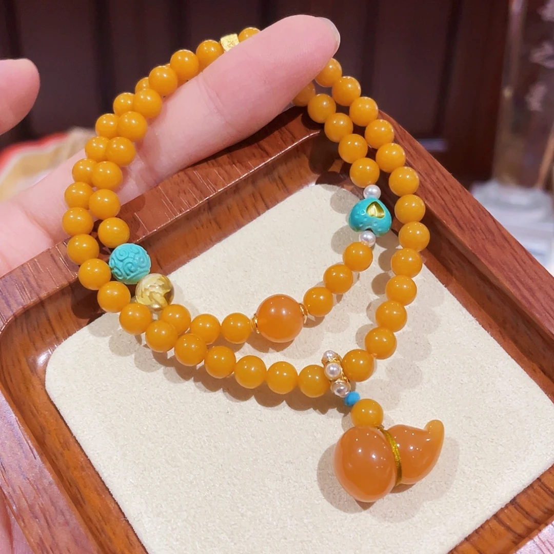 手链蜜蜡未镶嵌手串