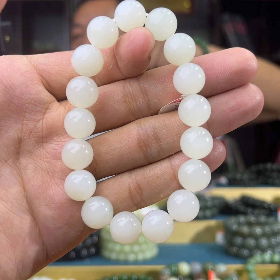 手串未镶嵌和田玉纯天然和田玉新疆05年于田卡12
