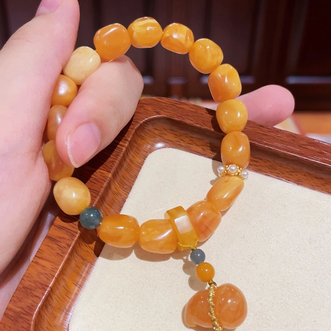 蜜蜡手链未镶嵌手串