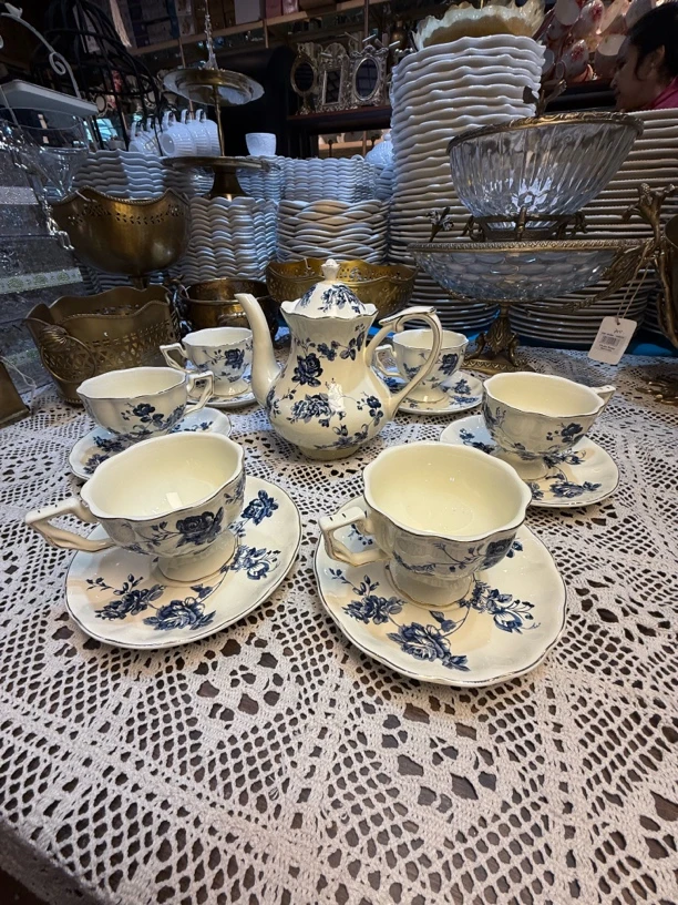 英式复古陶瓷茶壶咖啡杯下午茶具套装家用轻奢茶杯