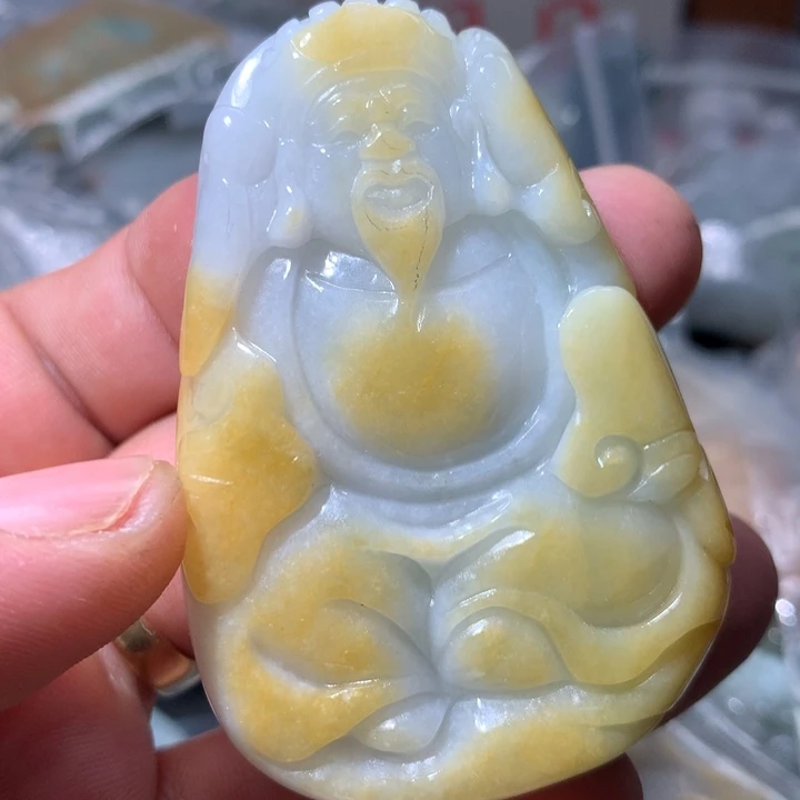 翡翠未镶嵌颈饰保真天然a货翡翠