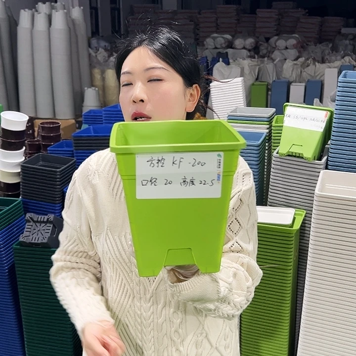 正品方盆口20高22白色6只无托