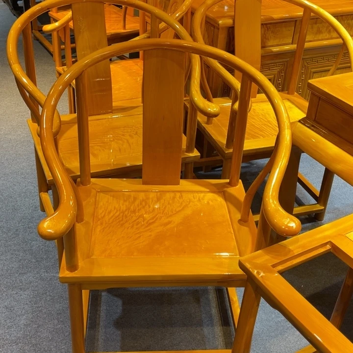 从***始成套家具乌木类圈椅