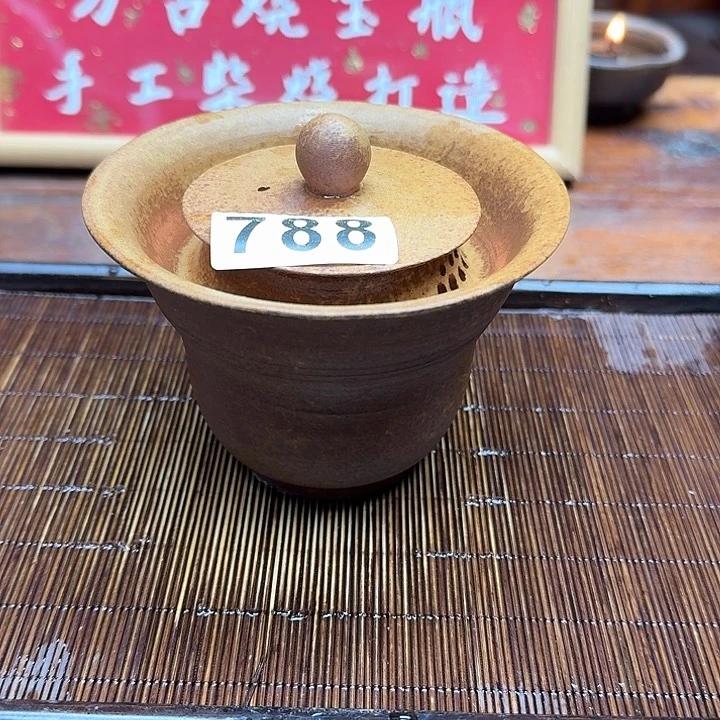 纯手工制作粗陶茶具