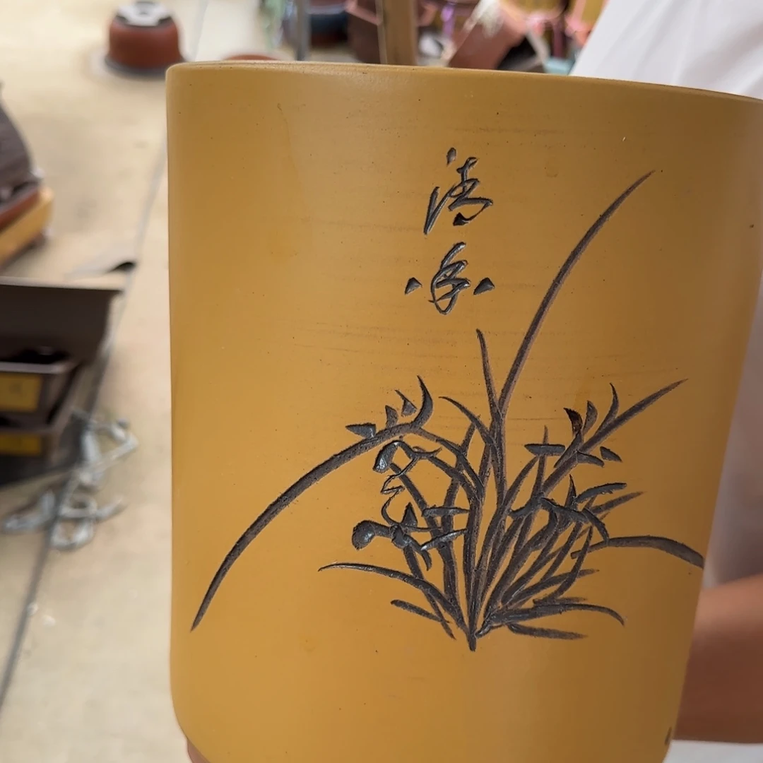 紫砂花盆口径17.22口径